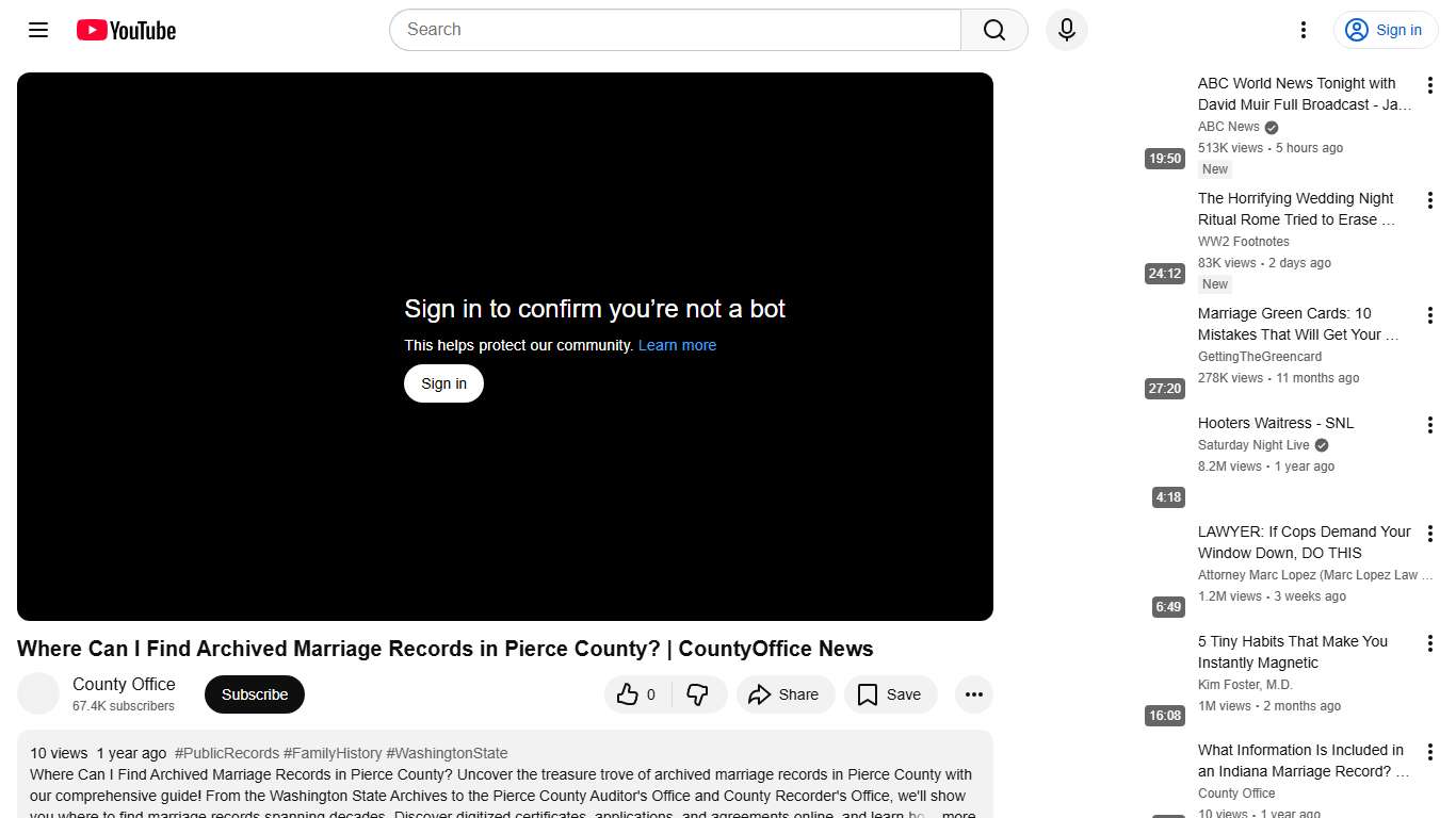 Where Can I Find Archived Marriage Records in Pierce County? | CountyOffice News - YouTube